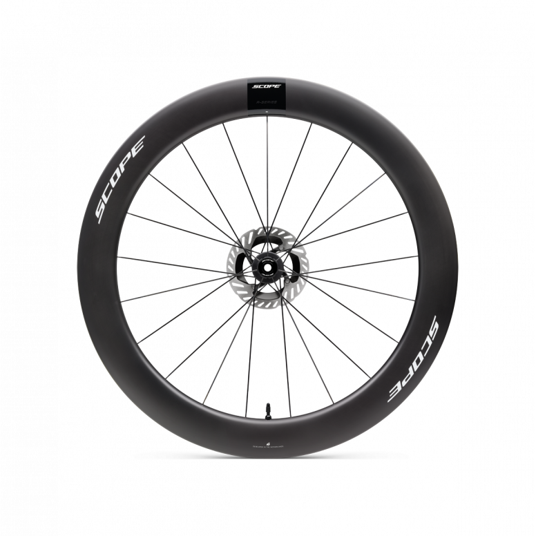 Scope R6 V2 65mm front wheel with white decals