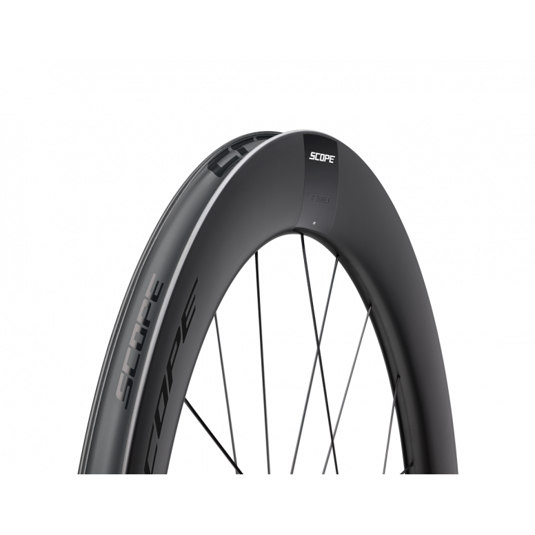 Scope R6 V2 65mm carbon rim profile with black decals