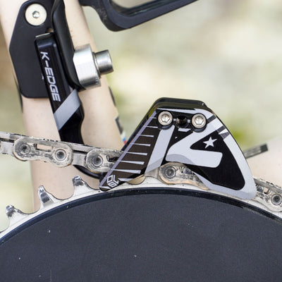 K-Edge Elevate 1x Large Ring Race Chain Guide, Black Anodised
