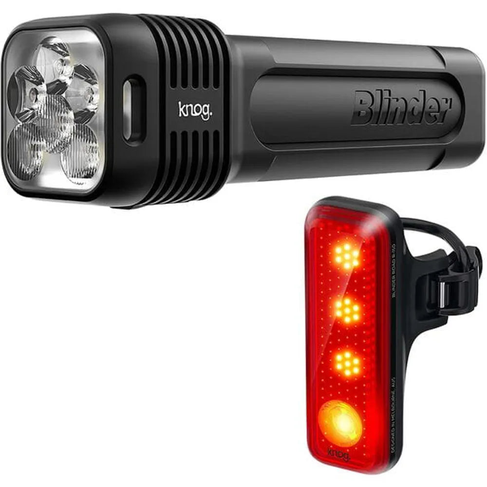 KNOG Blinder Pro 1300 and R150 Rear Bike Light Set 