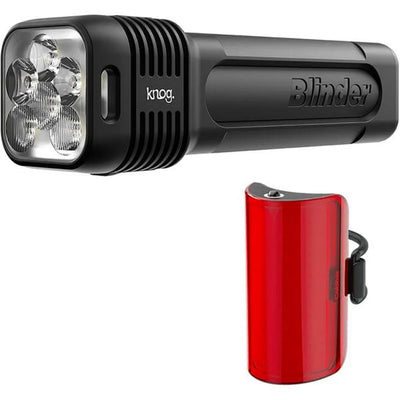 KNOG Blinder Pro 1300 and Cobber Mid Rear Bike Light Set