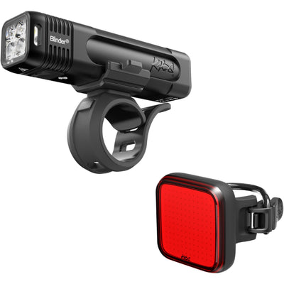 Knog Blinder Pro 1000 Front Light + Blinder Square Rear Light