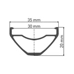 DT Swiss M 1900 wheel, 30 mm rim, 15 x 100 mm axle, 27.5 inch front