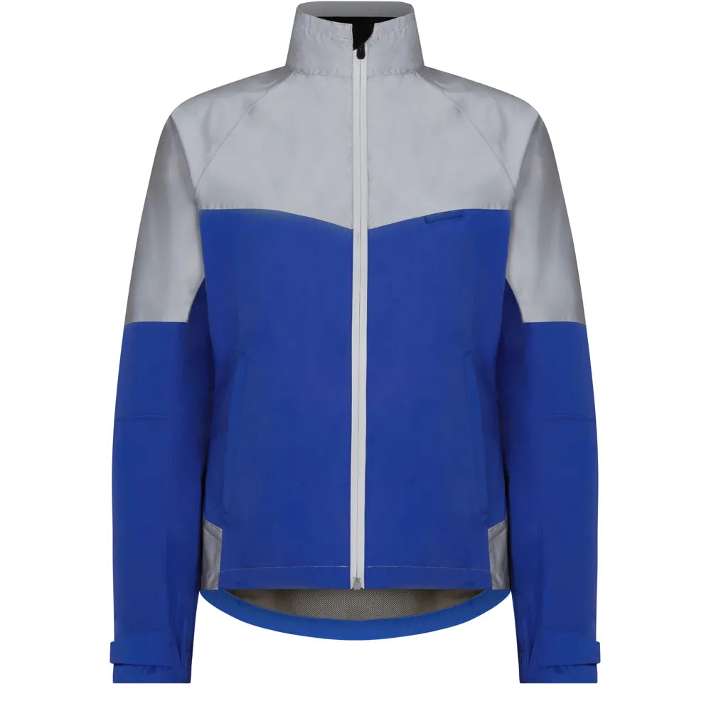 Madison Stellar Reflective Womens Waterproof Jacket in Blue