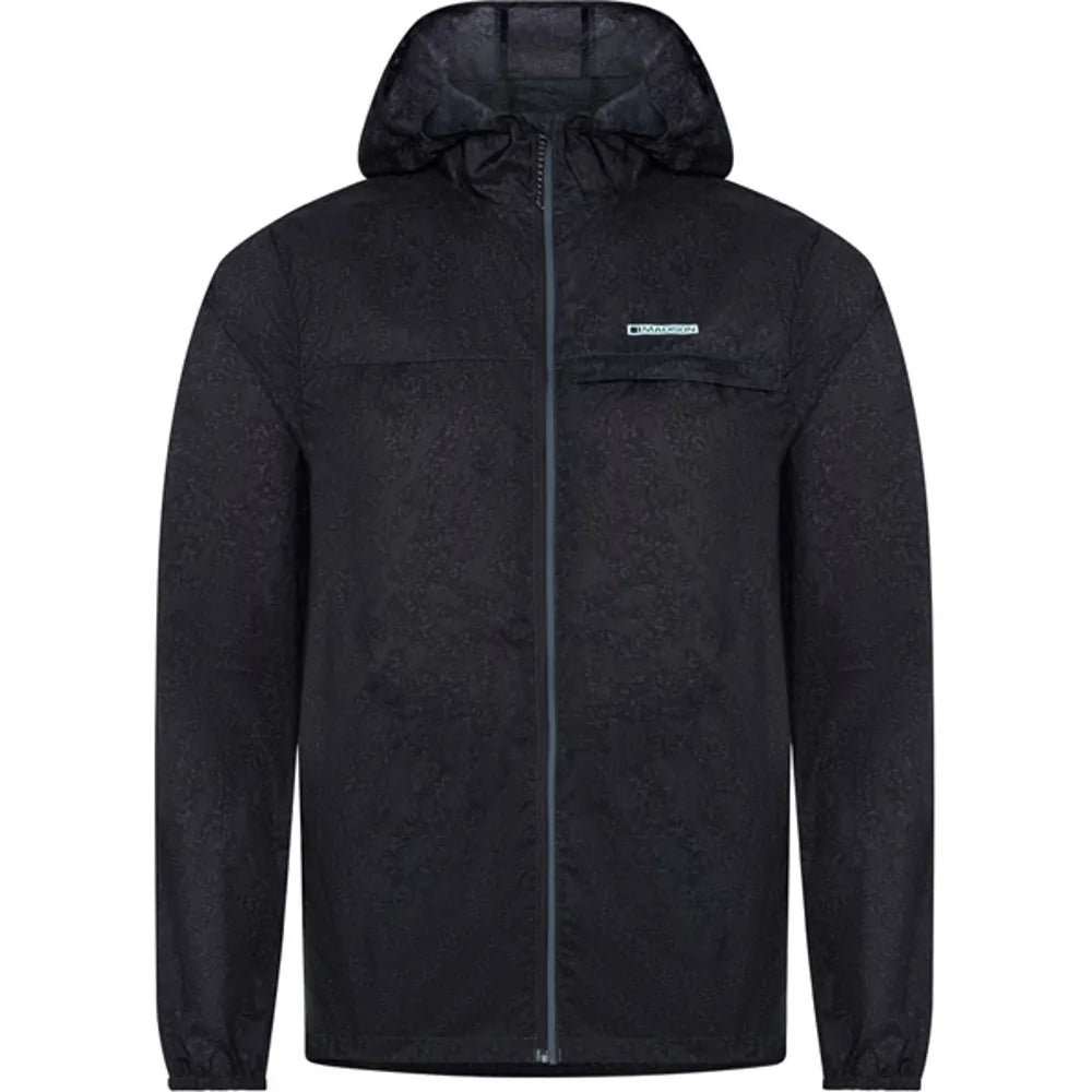 Madison Roam Mens Lightweight Packable Cycling Jacket in Black