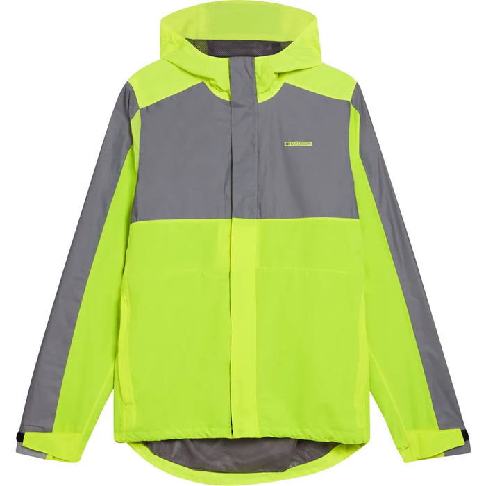 Madison Stellar FiftyFifty Reflective Mens Waterproof Jacket in Hi-Viz