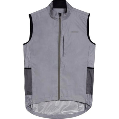 Madison Stellar Shine Men's Reflective SR Cycling Gilet in Grey