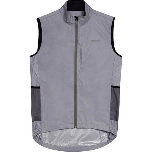 Madison Stellar Shine Men's Reflective SR Cycling Gilet in Grey