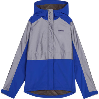 Madison Womens Stellar FiftyFifty Reflective Waterproof Jacket in Blue