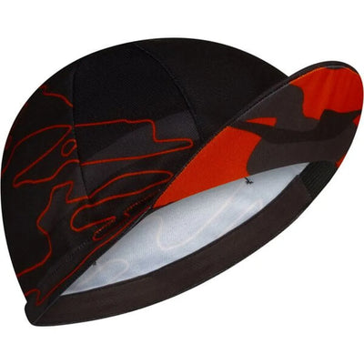 Madison Roam Stria Cycling Cap in Camo Red