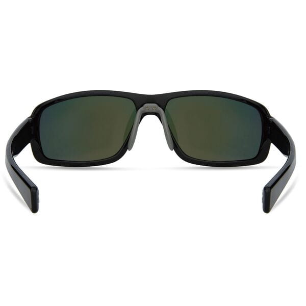 Madison Target Gloss Black Sunglasses - Fire Mirror Lens