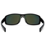 Madison Target Gloss Black Sunglasses - Fire Mirror Lens