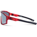 Madison Enigma Crystal Gloss Red Sunglasses - 3 Lens Pack - Black Mirror / Amber / Clear