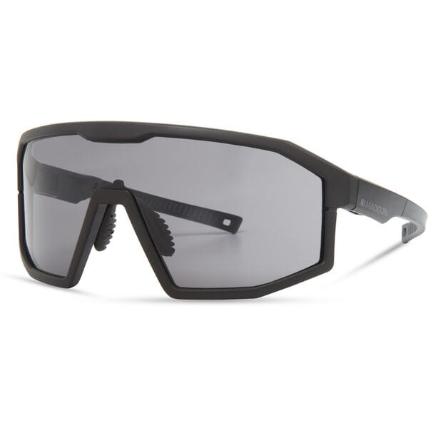 Madison Enigma Matt Black Sunglasses - 3 Lens pack - Black Mirror / Amber / Clear