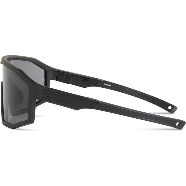 Madison Enigma Matt Black Sunglasses - 3 Lens pack - Black Mirror / Amber / Clear