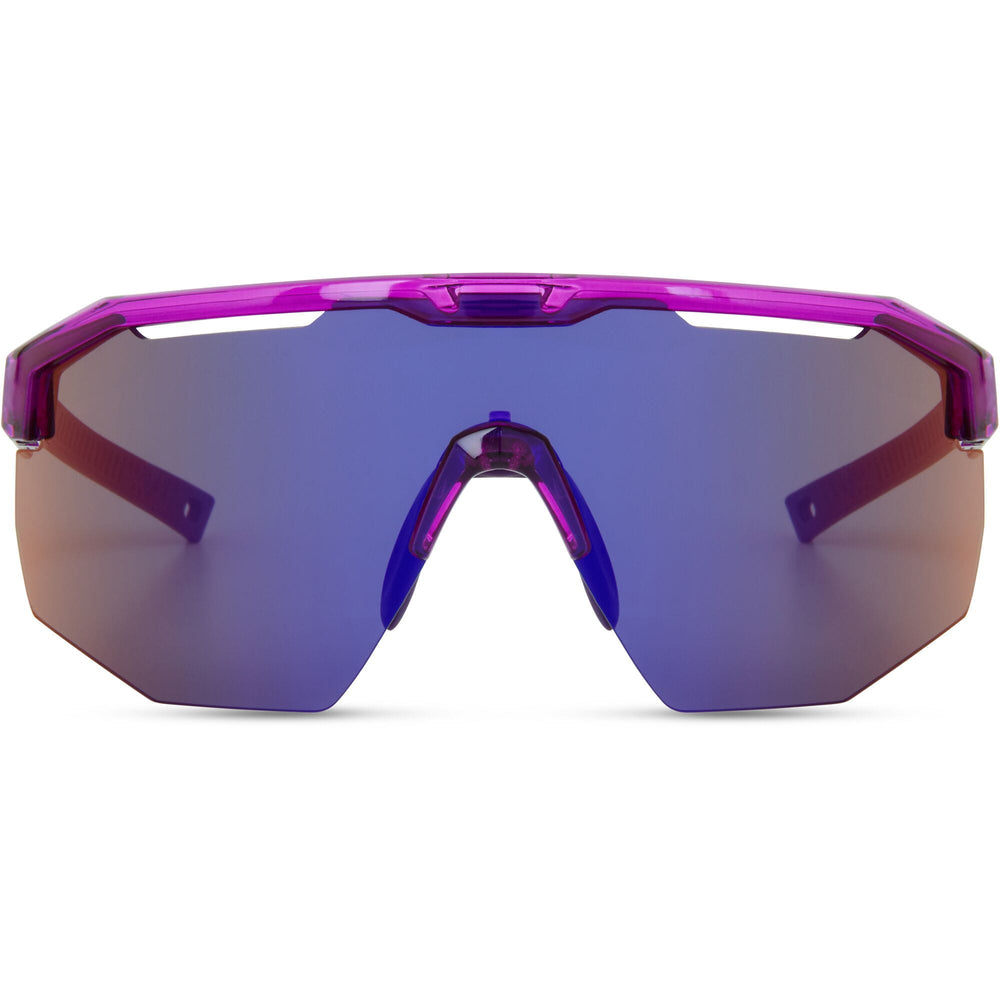Madison Cipher Crystal Gloss Purple Sunglasses - Purple Mirror Lens