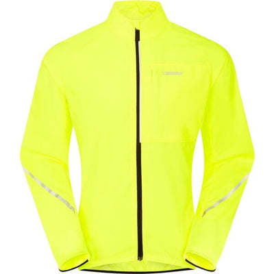 Madison Freewheel Men's Windproof Packable Jacket, hi-viz yellow