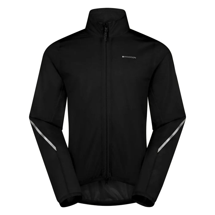 Madison Flux 2L Ultra-Packable Mens Waterproof Cycling Jacket in Black