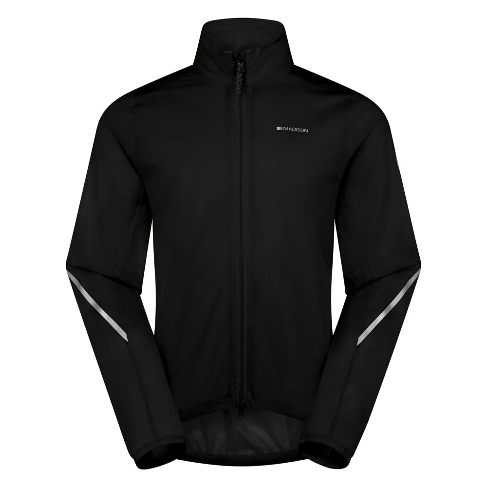 Madison Flux 2L Ultra-Packable Mens Waterproof Cycling Jacket in Black
