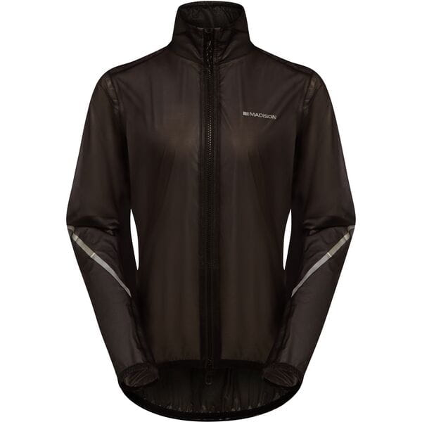 Madison Flux Women's 2-Layer Ultra Packable Waterproof Jacket - Size 8 / Black