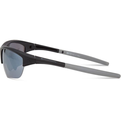 Madison Mission Glasses in Matt Black with Fire Mirror Lens