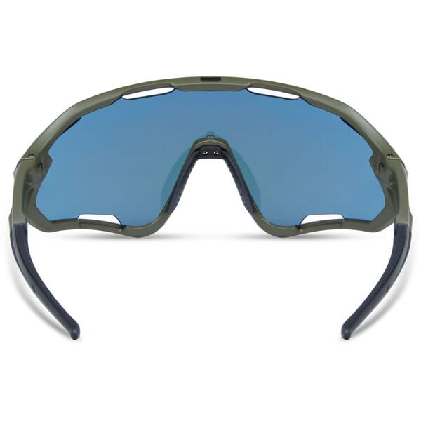 Madison Code Breaker Midnight Green Sunglasses - Purple Mirror Lens