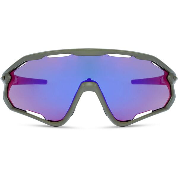 Madison Code Breaker Midnight Green Sunglasses - Purple Mirror Lens