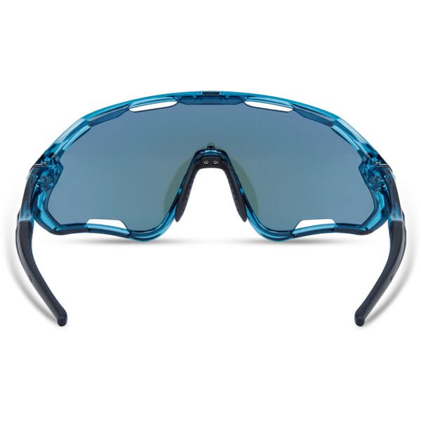 Madison Code Breaker Crystal Gloss Blue Sunglasses - 3 Lens Pack-Blue Mirror/Amber/Clear