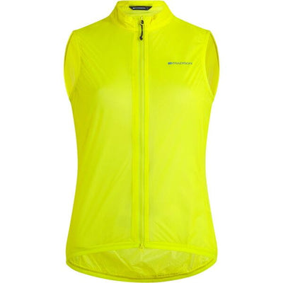 Madison Flux Women's Ultra Packable Waterproof Gilet - Size 8 / Yellow