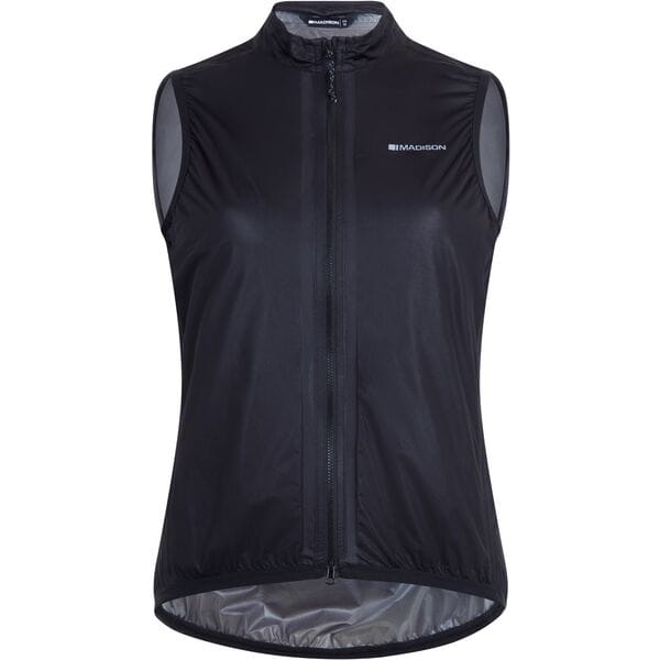 Madison Flux Women's Ultra Packable Waterproof Gilet - Size 12 / Black
