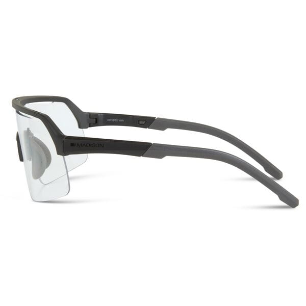 Madison Crypto Air Matt Black Sunglasses - Clear Lens