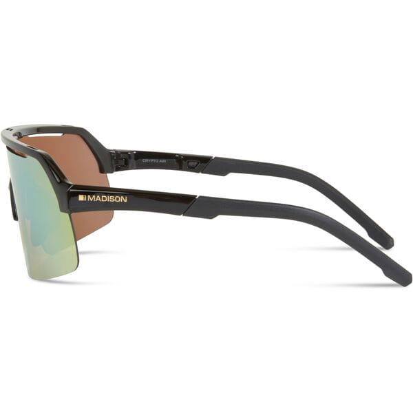 Crypto Air Gloss Black Sunglasses - Bronze Mirror Lens