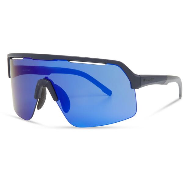 Madison Crypto Air Ink Navy Sunglasses - 3 Lens Pack - Blue Mirror / Amber / Clear