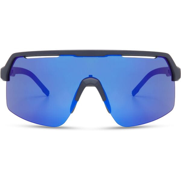 Madison Crypto Air Ink Navy Sunglasses - 3 Lens Pack - Blue Mirror / Amber / Clear