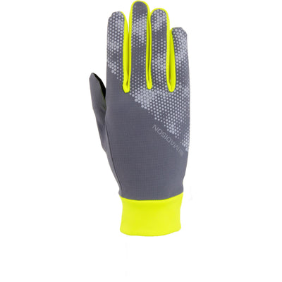 Madison Freewheel Stellar-Tech Windproof Gloves - X-Small / Hi-viz Yellow / Castle Grey