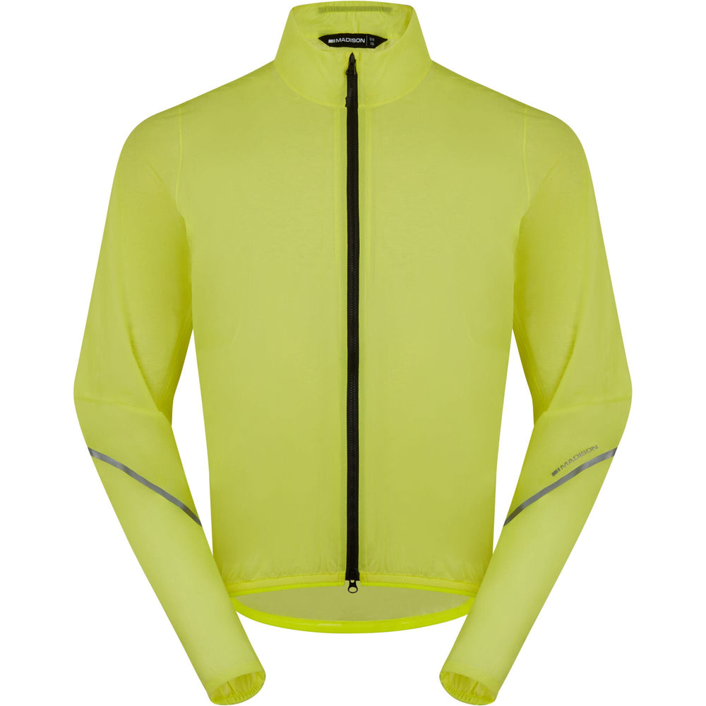 Madison Flux 2L Men's Ultra Packable Waterproof Jacket - X-Small / Hi Viz Yellow