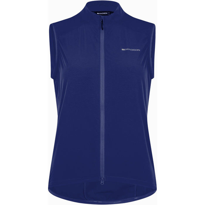 Madison Freewheel Women's Windproof Packable Gilet - Size 8 / Ink Navy