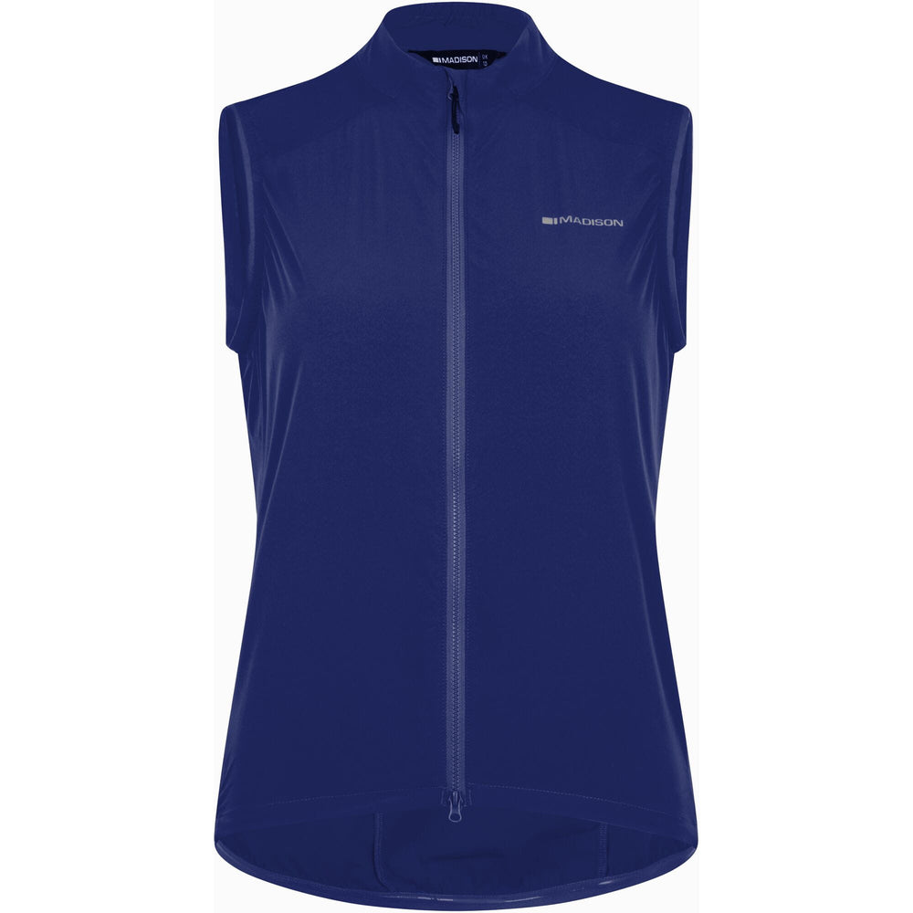 Madison Freewheel Women's Windproof Packable Gilet - Size 8 / Ink Navy