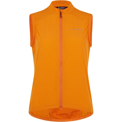 Madison Freewheel Women's Windproof Packable Gilet - Size 8 / Mango Orange