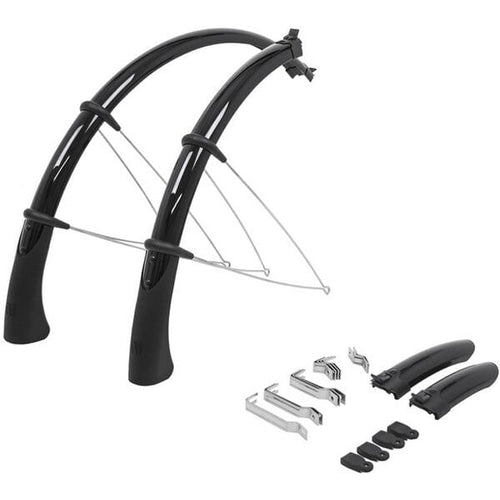 M Part QF Quick Fit Mudguards 700c x 38mm, Black - image 1