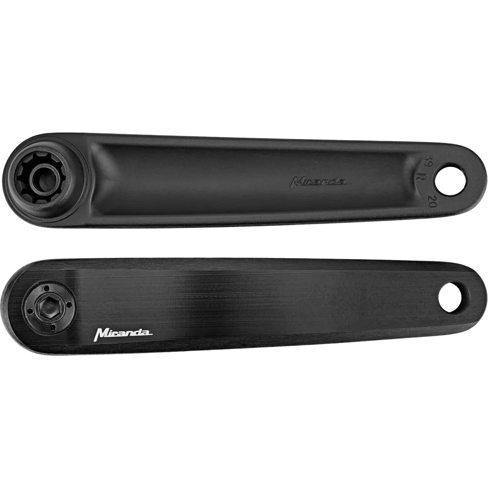 Miranda Delta Double Diamond 165mm Cranks in Black for Bosch E-Bike
