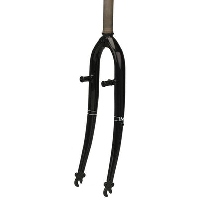 M Part 700c Hybrid Bike Threaded Fork, Black - image 1