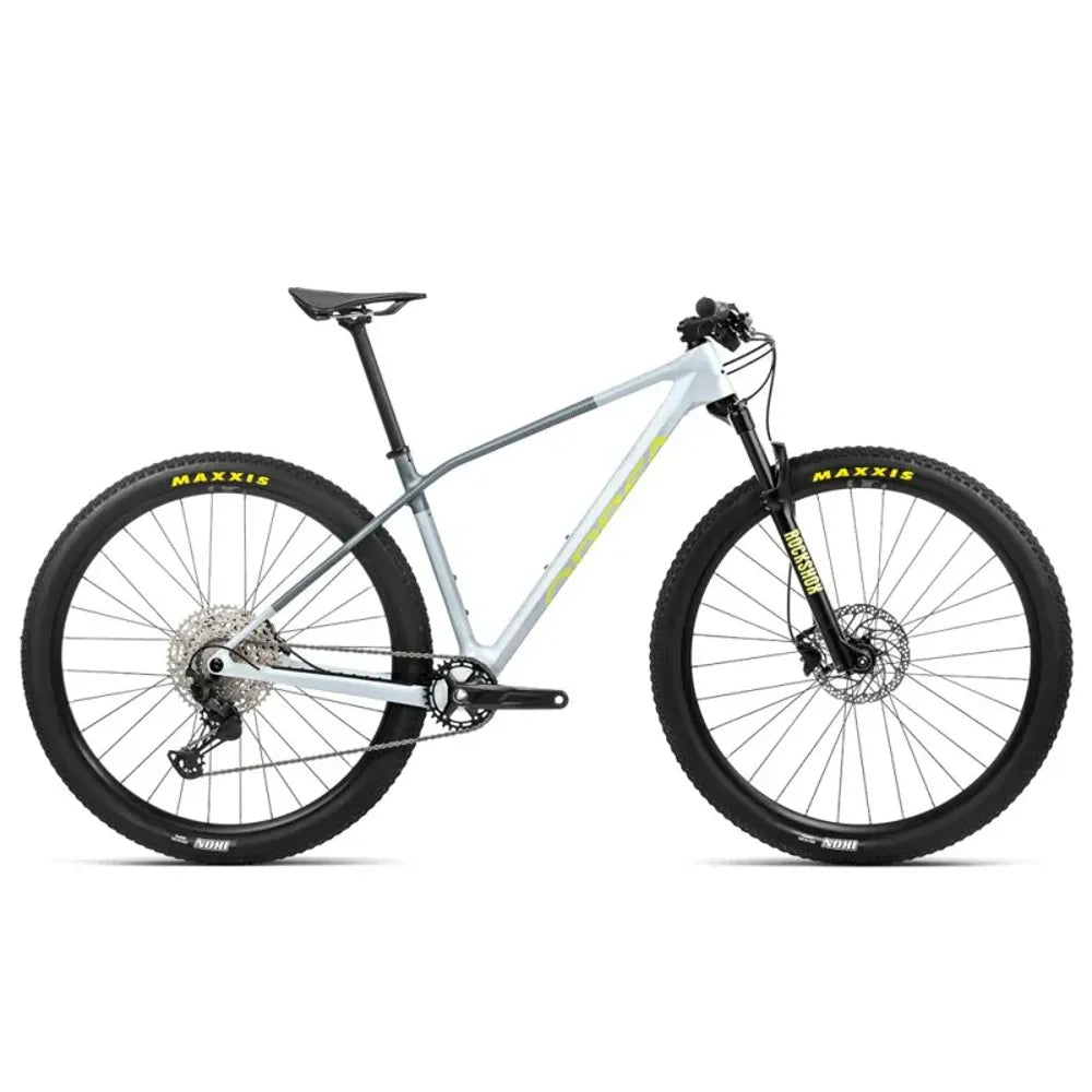 Orbea Alma M50 Hardtail Mountain Bike in Halo Silver/Shark Grey 