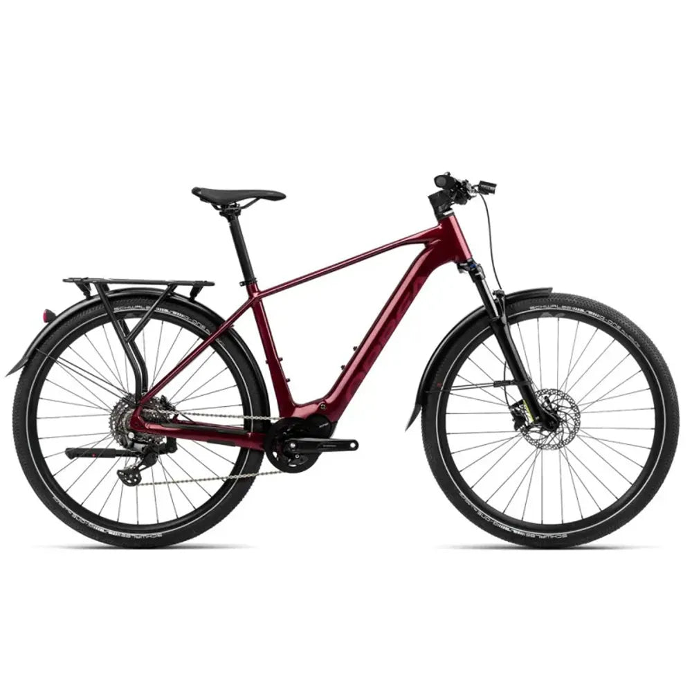 Orbea Kemen 40 Trekking Bike in Metallic Burgundy Red