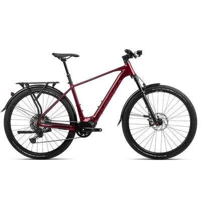 Orbea Kemen 10 Electric Bike In Metallic Burgundy Red