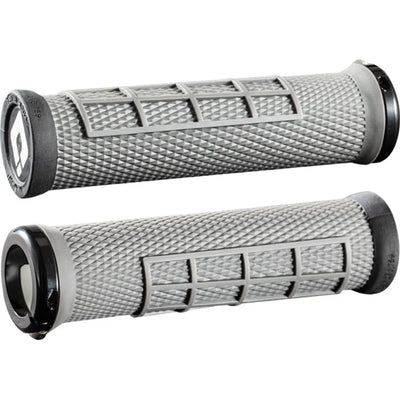 ODI Elite Flow Mountain Bike 130mm Lock On Grips in Grey