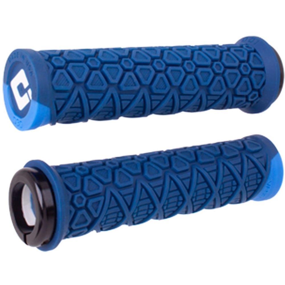 ODI Vanquish MTB Lock On Grips featuring D30 - Blue