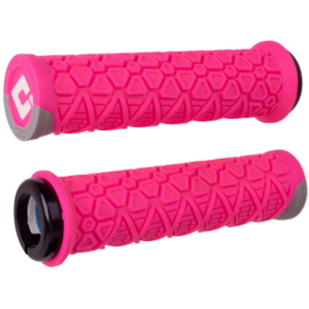 ODI Vanquish MTB Lock On Grips featuring D30 - Pink