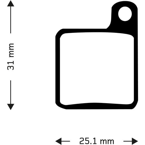 Aztec Organic Disc Brake Pads for Giant MPH 2 / MPH 3