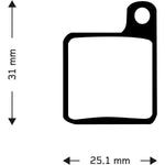 Aztec Organic Disc Brake Pads for Giant MPH 2 / MPH 3